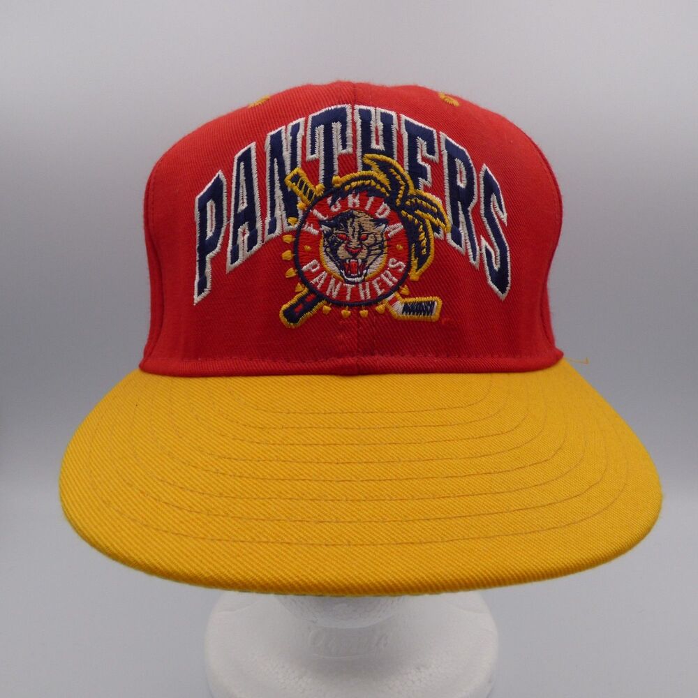 Vintage 90’s NHL Florida Panthers Annco Double Logo Fitted Hat Size 7-1/4 New